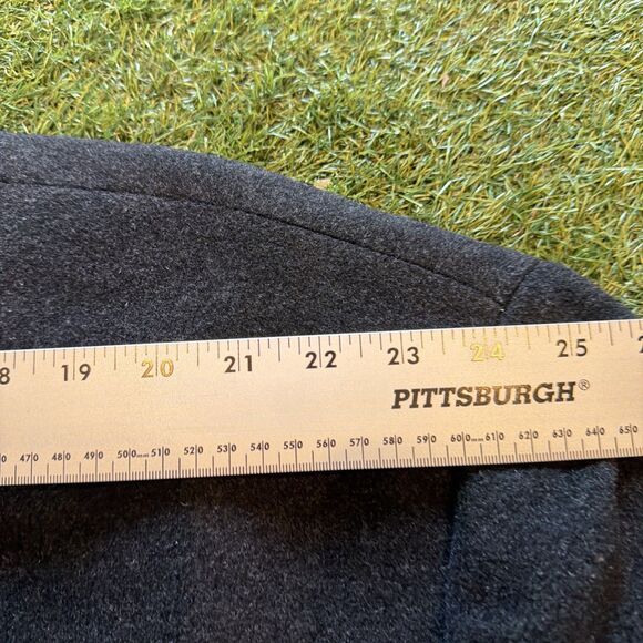 Calvin Klein Men Black Wool Cashmere 3 Button Overcoat Sz 60R Pacific 51711 - Picture 6 of 16